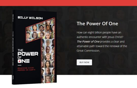 Dr. Billy Wilson The Power of ONE book cover
